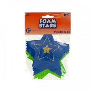 Foam Stars with Glitter (Case of 144 )