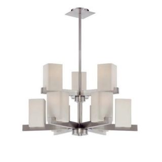 Chandelier with Frosted Glass Shade