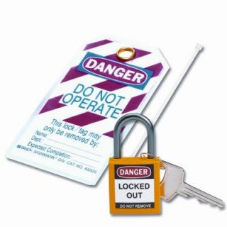 Brady Compact Safety Padlock Kit   Yellow 123147