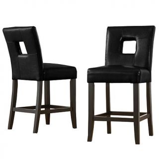 Home Origin Look Out Squared Back Counter Height Chairs   Set of 2    7085292