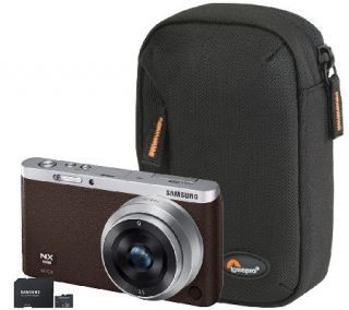 Samsung NX Mini 20MP Mirrorless Camera w/ Case,16GB SD Card —