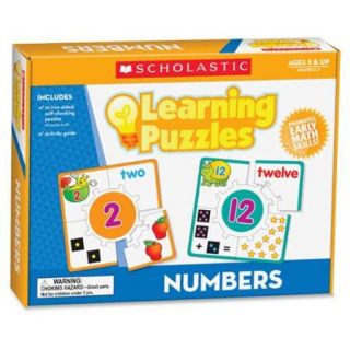 Scholastic Puzzle   Skill Learning: Number Recognition, Picture Matching, Color, Shape   10 Pieces (shs 545302293_35)