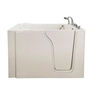 Ella Bariatric 4.58 ft. x 35 in. Hydrotherapy Massage Walk In Bathtub in White with Right Door/Drain 355503R