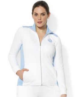 Lauren Ralph Lauren Plus Size Colorblocked Zip Up Active Jacket
