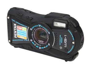 PENTAX OPTIO WG 1 Black 14 MP 5X Optical Zoom Waterproof Shockproof 28mm Wide Angle Digital Camera