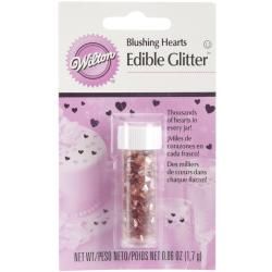 Edible Glitter .04 Ounces/Pkg Pink Hearts   14277532  