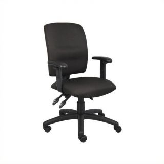 Boss Office Multi Function Task Office Chair with Adjustable Arms in Black   B3036 BK