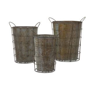Leah Metal Flower Pots (Set of 3)   17290908   Shopping