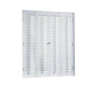 allen + roth 28 in L Colonial White Faux Wood Interior Shutter