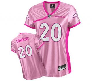 NFL Broncos Brian Dawkins Womens Be Luvd PinkFashion Jersey —