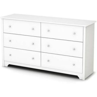 South Shore Vito 6 Drawer Double Dresser, Multiple Finishes