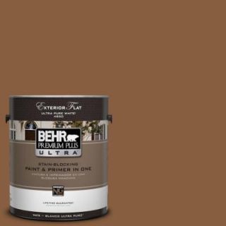 BEHR Premium Plus Ultra 1 Gal. #UL150 18 Spice Bazaar Flat Exterior Paint 485301