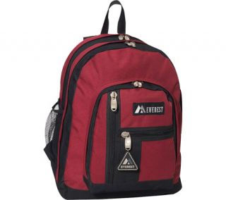 Everest Double Compartment Backpack   Burgundy