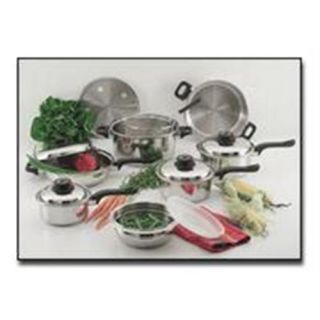 Chef KT915 15 Pieces Stainless Steel Cookware Set
