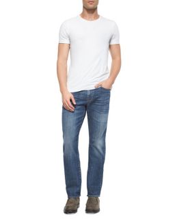 7 For All Mankind Slimmy Sierra Mirage Denim Jeans, Medium Blue
