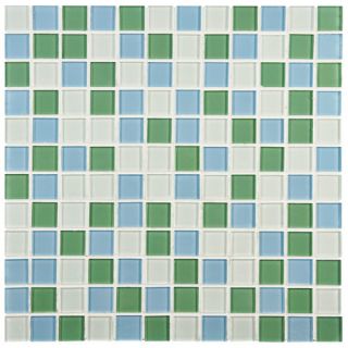 Continuum .875 X .875 Glass Mosaic Wall Tile in Fresh Square WFGDXSSQF