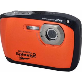 Bell+Howell Orange Splash2 WP16 Digital Camera with 16 Megapixels and 4x Digital Zoom