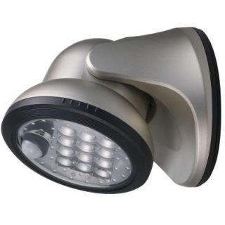 Light It! Silver 12 LED Wireless Motion Activated Weatherproof Porch Light 20034 101