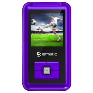 Ematic EM208VID 8 GB Purple Flash Portable Media Player   17107705