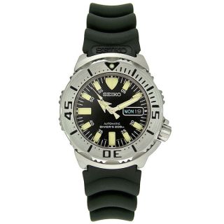 Seiko Diver Mens Automatic Black Dial Watch  ™ Shopping