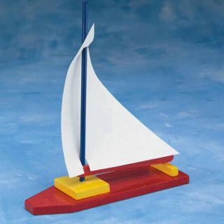 Unfinished Wooden Sailboat Unassembled, Pack of 12