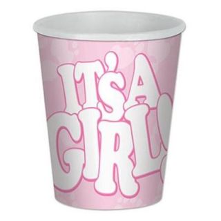 Beistle 58216 Its A Girl Beverage Cups, Pack Of 12
