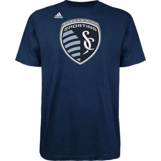 adidas Sporting Kansas City Navy Logo Set T Shirt