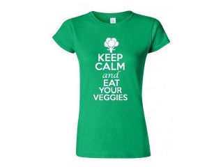 Junior Keep Calm And Eat Your Veggies T Shirt Tee