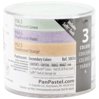 PanPastel Pearlescent Artist Pastels Set 9ml Secondary (Green, Orange