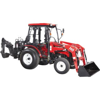 NorTrac 35XTC 35 HP 4WD Tractor with Front End Loader & Backhoe — with Turf Tires  35 HP Tractors