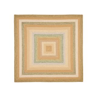 Safavieh Braided Green Square Indoor and Outdoor Braided Area Rug (Common: 8 x 8; Actual: 96 in W x 96 in L x 0.58 ft Dia)