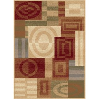 Tayse Festival Beige Rectangular Indoor Woven Area Rug (Common: 8 x 10; Actual: 94 in W x 123 in L)