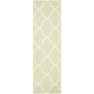 Safavieh Cambridge Light Green and Ivory Rectangular Indoor Tufted Runner (Common: 2 x 12; Actual: 30 in W x 144 in L x 0.75 ft Dia)