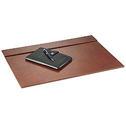 Realspace Brown Leatherette Desk Pad