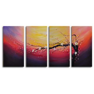 My Art Outlet Swept into the Night 4 Piece Painting Print on Wrapped