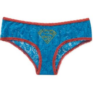 Juniors Supergirl Solid Lace Panty
