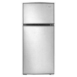 Whirlpool 16.0 cu. ft. Top Freezer Refrigerator in Monochromatic Stainless Steel WRT316SFDM