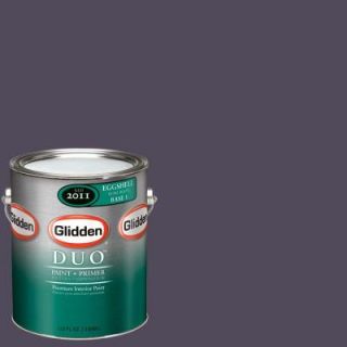 Glidden DUO 1 gal. #GLV24 01E Black Tulip Eggshell Interior Paint with Primer GLV24 01E