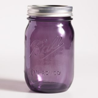 Purple Glass 1 Pint Heritage Ball Jars, Set of 6