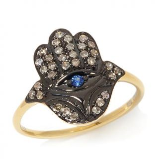 Rarities: Fine Jewelry with Carol Brodie 0.21ct Champagne Diamond and Sapphire    7699937