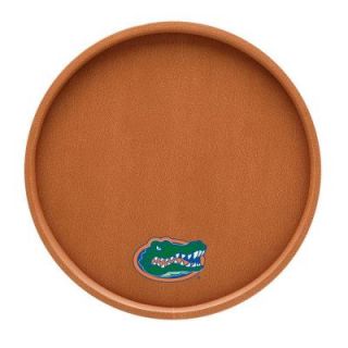 Kraftware Florida 14 in. Basketball Texture Deluxe Round Serving Tray 20031B