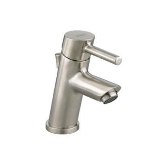 American Standard Serin Petite Monoblock Single Hole Single Handle Bathroom Faucet in Satin Nickel 2064.131.295
