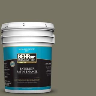 BEHR Premium Plus 5 gal. #BXC 20  River Satin Enamel Exterior Paint 934005