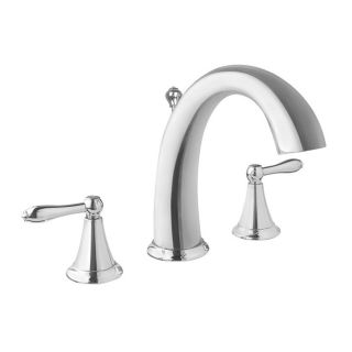 Virtu USA Alexis Polished Chrome 2 Handle Widespread WaterSense Bathroom Faucet