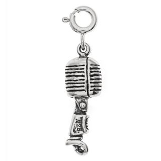 Sterling Silver Microphone Charm  ™ Shopping   Big