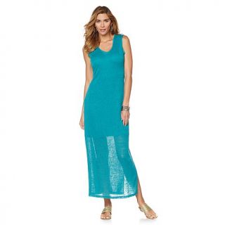 Serena Williams Double Layer Side Slit Maxi Dress   7989754