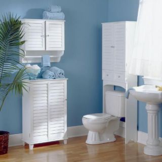 Standing Bathroom Louvered Cabinet