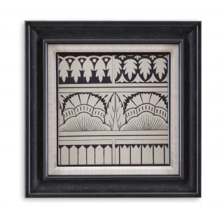 Ornamental Tile Motif VII Framed Graphic Art by Bassett Mirror