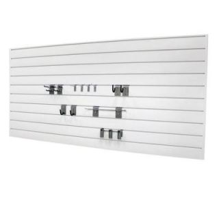 Proslat Hook and Rack Sports Combo Kit with Panels in White (22 Piece) 33004