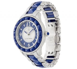 Judith Ripka Stainless Steel Two tone Ceramic Watch with Diamonique —